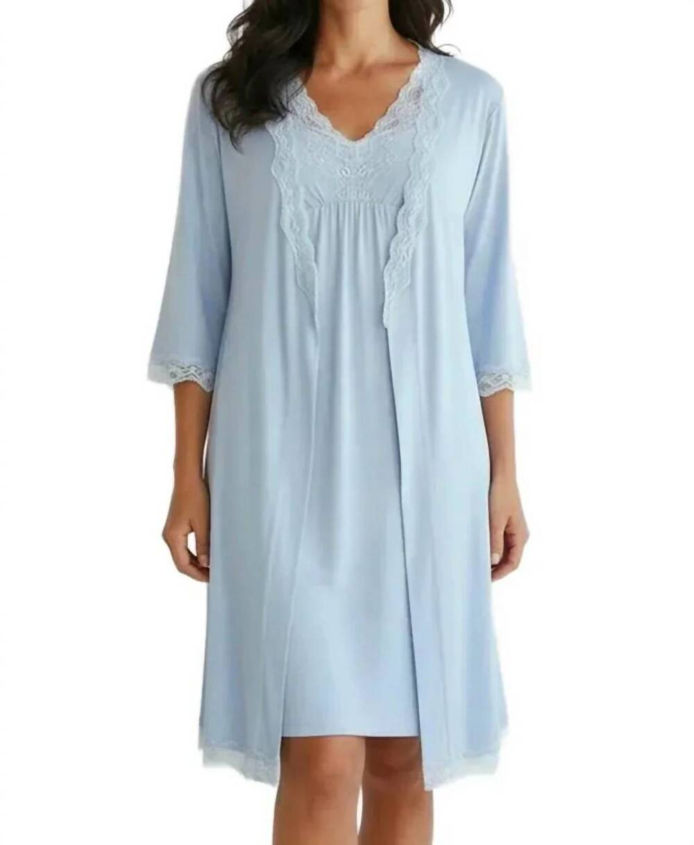 NEW TWELVE EIGHTY EIGHT leslie tank chemise robe set in chambray